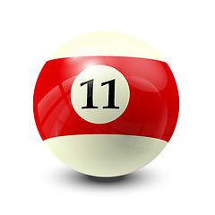 Image showing billiard ball 11