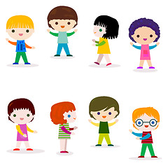 Image showing kids character set 