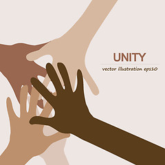 Image showing hands diverse unity