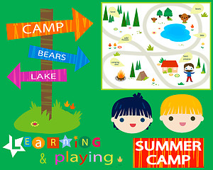 Image showing summer camp