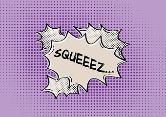 Image showing SQUEEZ comic speak bubble