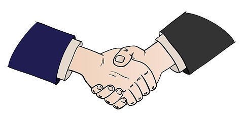 Image showing two shaking hands