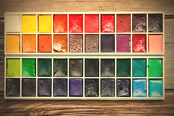 Image showing watercolor paint-box