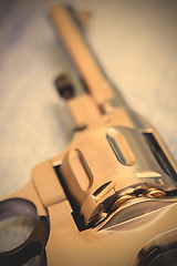 Image showing old revolver, close-up