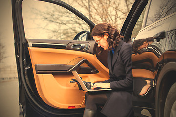 Image showing woman with a laptop