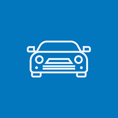 Image showing Car line icon.