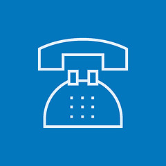 Image showing Telephone line icon.