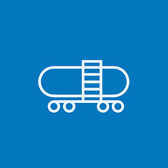 Image showing Railway cistern line icon.