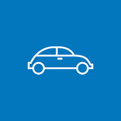 Image showing Car line icon.