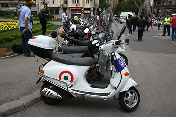 Image showing Vespa meeting