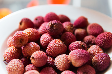Image showing lychee on plate