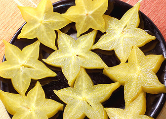Image showing Close up view of the carambola