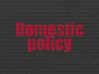 Image showing Political concept: Domestic Policy on wall background