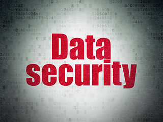 Image showing Safety concept: Data Security on Digital Paper background