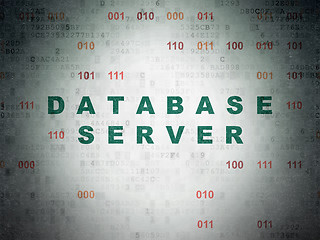 Image showing Programming concept: Database Server on Digital Paper background