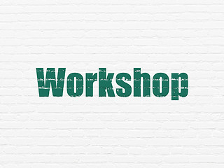 Image showing Learning concept: Workshop on wall background