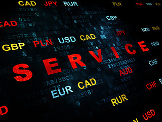 Image showing Finance concept: Service on Digital background