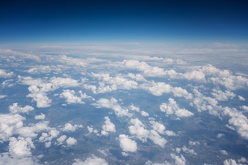 Image showing Aerial view of some clouds