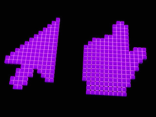 Image showing Set of Link selection computer mouse cursor 