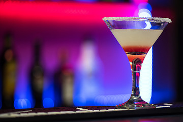 Image showing cocktail in the bar