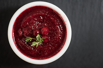 Image showing Refreshing cranberry sorbet 