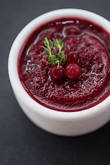 Image showing Refreshing cranberry sorbet 