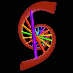 Image showing DNA structure model