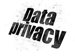 Image showing Privacy concept: Data Privacy on Digital background