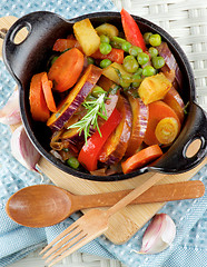 Image showing Colorful Vegetables Ragout