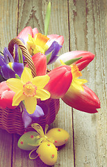 Image showing Retro Easter Theme