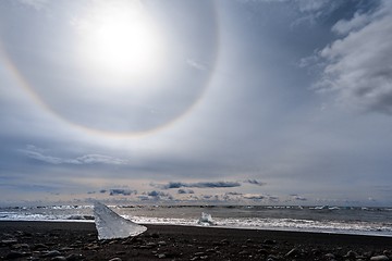 Image showing Icebergs at glacier lagoon 