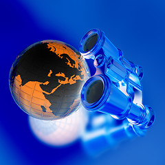 Image showing binocular around earth