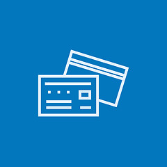 Image showing Credit card line icon.