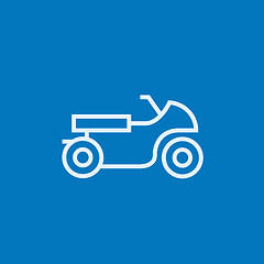 Image showing Motorcycle line icon.