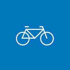 Image showing Bicycle line icon.