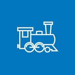 Image showing Train line icon.