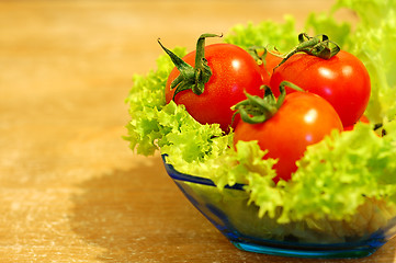 Image showing Fresh salad with tomatoes