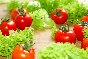 Image showing Fresh salad with tomatoes