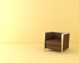 Image showing one brown chair