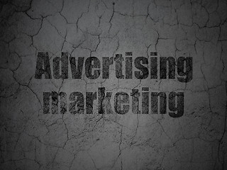 Image showing Business concept: Advertising Marketing on grunge wall background