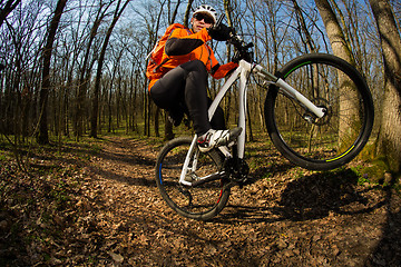 Image showing Cyclist Riding the Bike