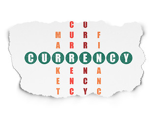 Image showing Banking concept: Currency in Crossword Puzzle