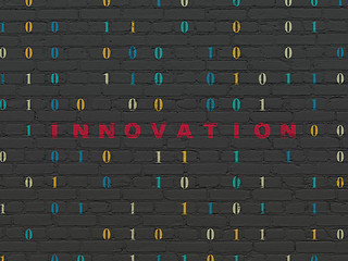 Image showing Finance concept: Innovation on wall background