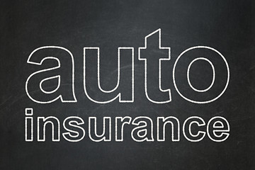 Image showing Insurance concept: Auto Insurance on chalkboard background