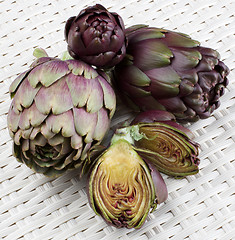 Image showing Perfect Raw Artichokes