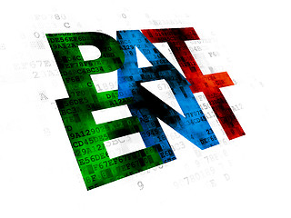 Image showing Law concept: Patent on Digital background