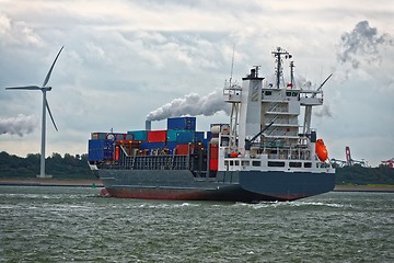 Image showing Large cargo ship