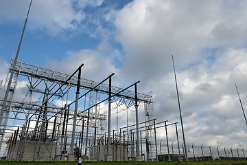 Image showing High voltage electric station