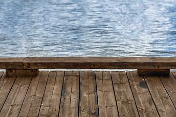 Image showing wooden fence closeup photo