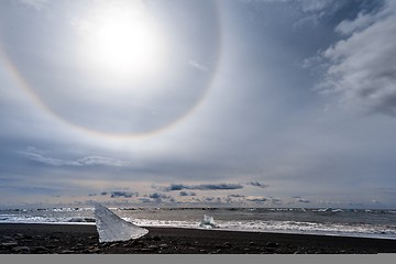 Image showing Icebergs at glacier lagoon 